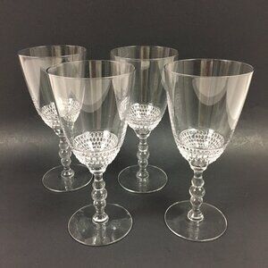 VTG Duncan Miller Teardrop 7" Wine Glasses Set of 4